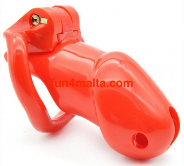 Lock Up Chastity Cage 9,4 x 3,2 cm, red